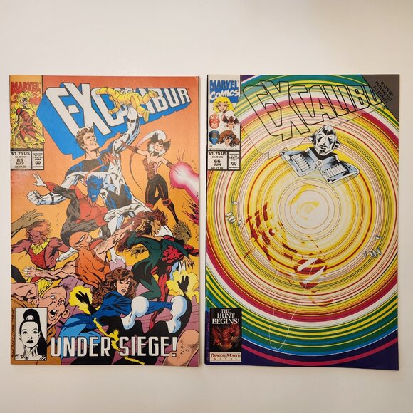 Lot of 5 Excalibur Comic Book 65 66 67 68 69 1993 Marvel Run X-termintor 90s X - Picture 3 of 6